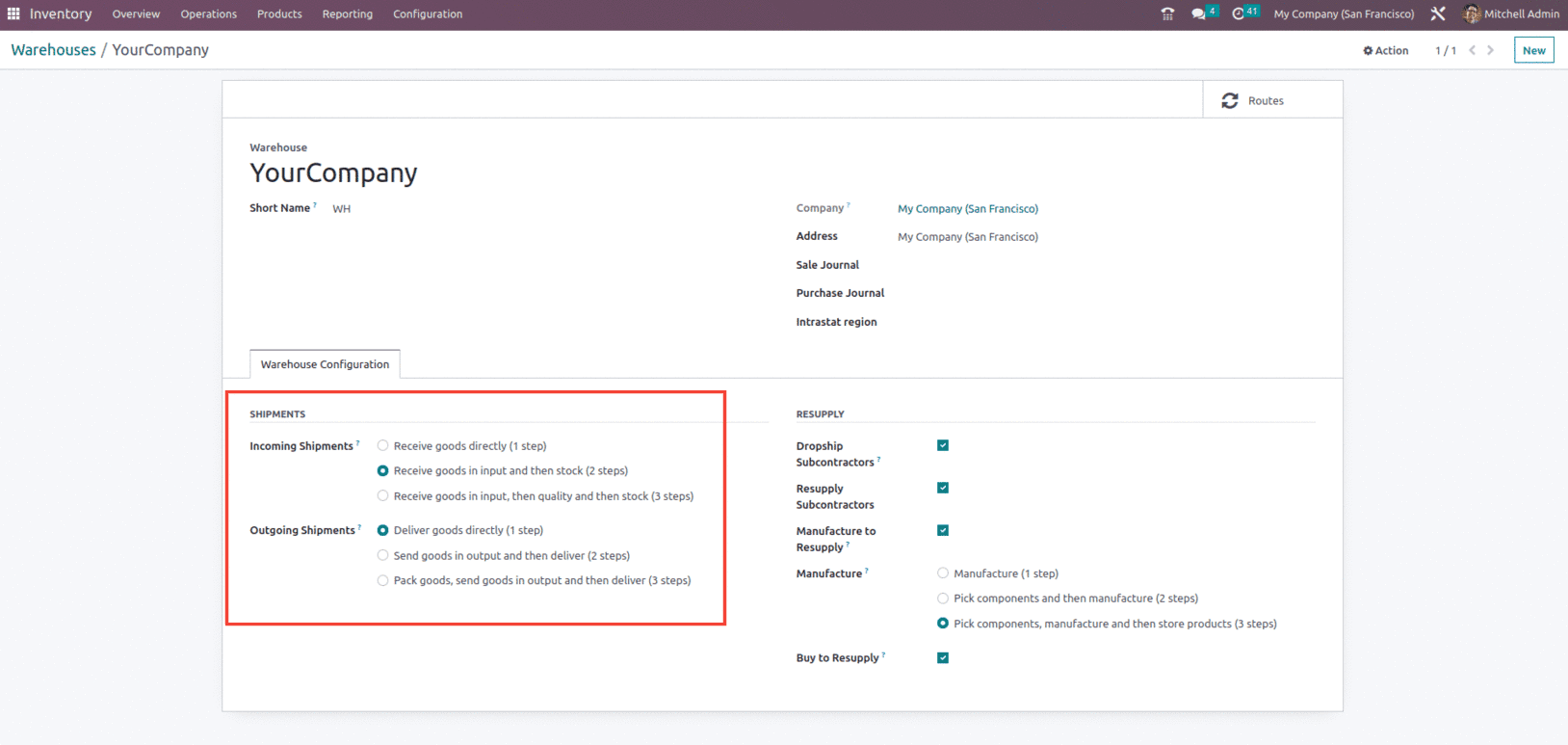Pull & Push rule in Odoo 16 Inventory App-cybrosys