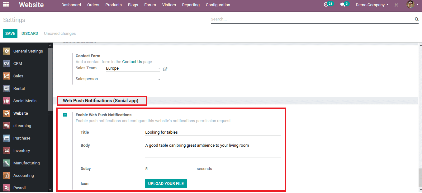 push-notification-odoo-13-cybrosys