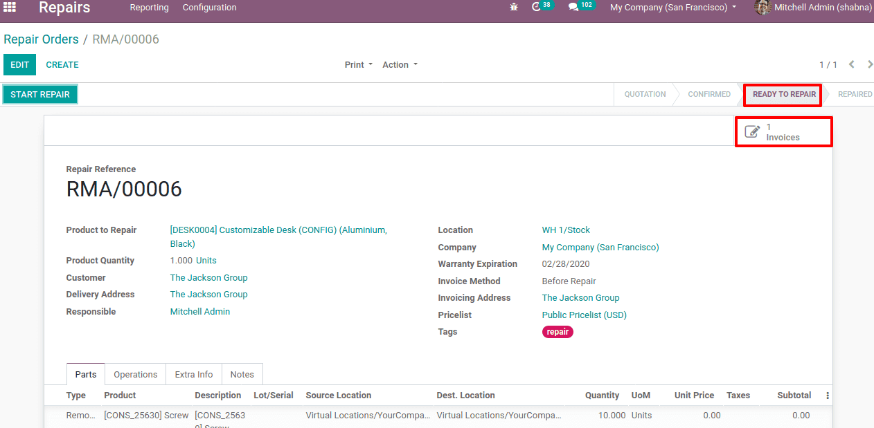 repair-management-in-odoo-13