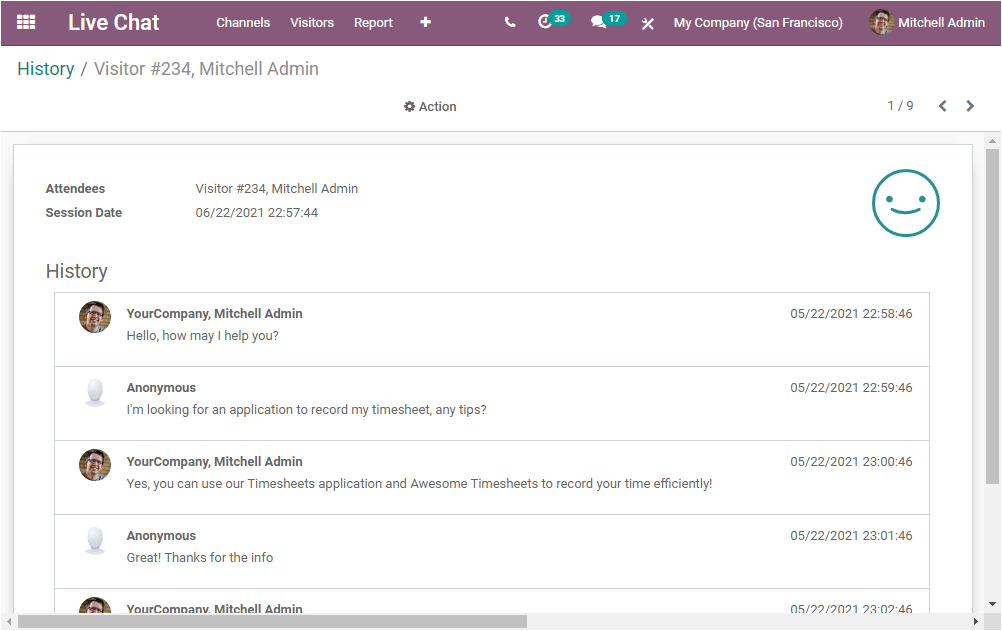 reporting-aspects-of-odoo-14-live-chat-module