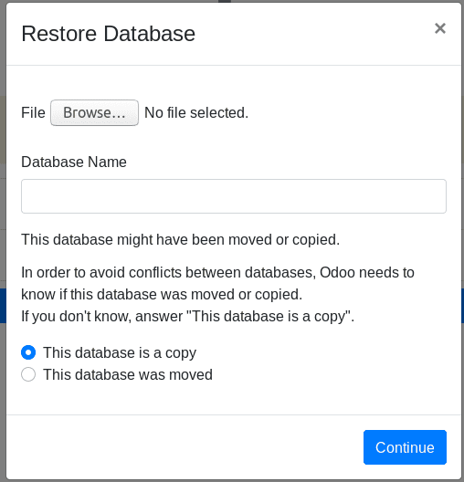 restore-database-odoo-13-cybrosys