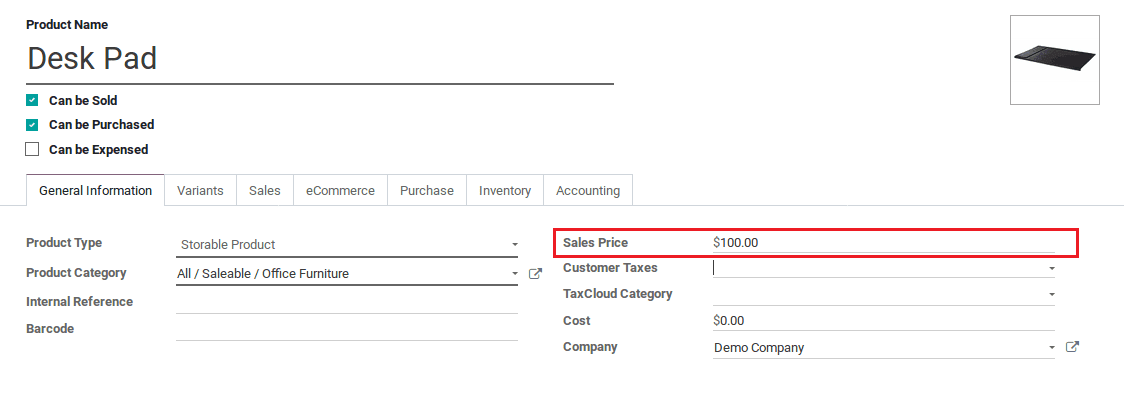 sales pricelist management in odoo