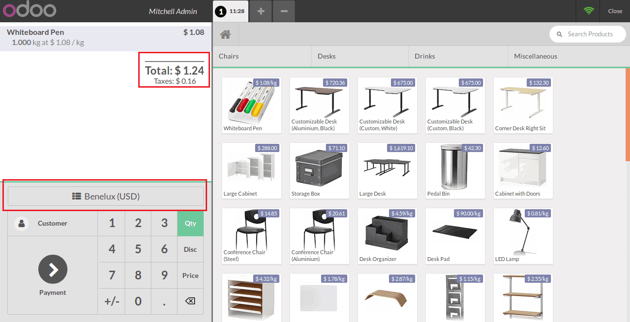 sales pricelist management in odoo