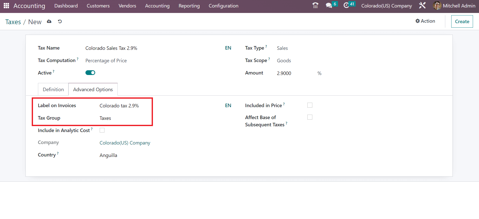 sales-tax-configuration-in-colorado-us-using-odoo-16-accounting-cybrosys