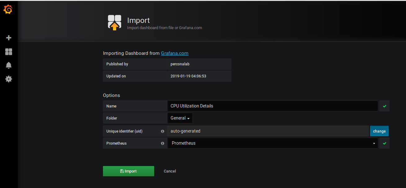 server monitoring using grafana and prometheus