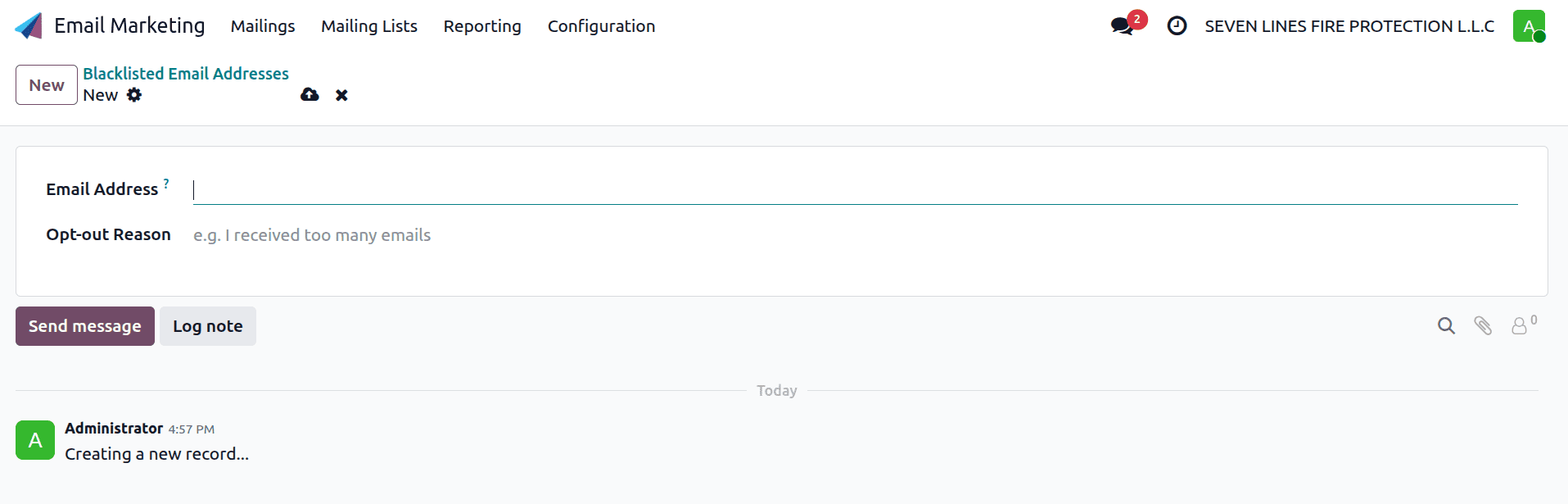 Step-by-Step Guide to Setting Up Mailing Lists in Odoo 19-cybrosys