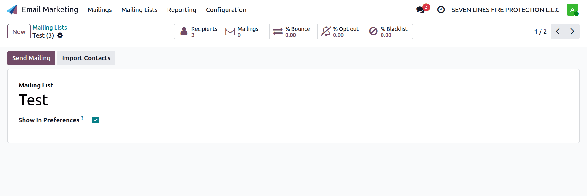 Step-by-Step Guide to Setting Up Mailing Lists in Odoo 19-cybrosys