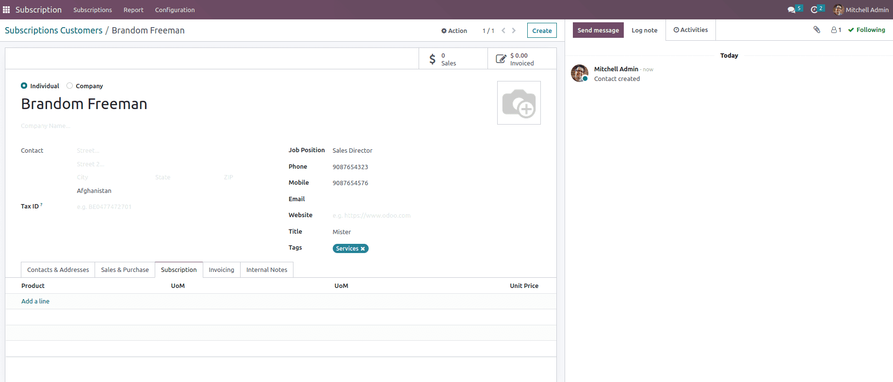 Subscription Management Module In Odoo 16-cybrosys