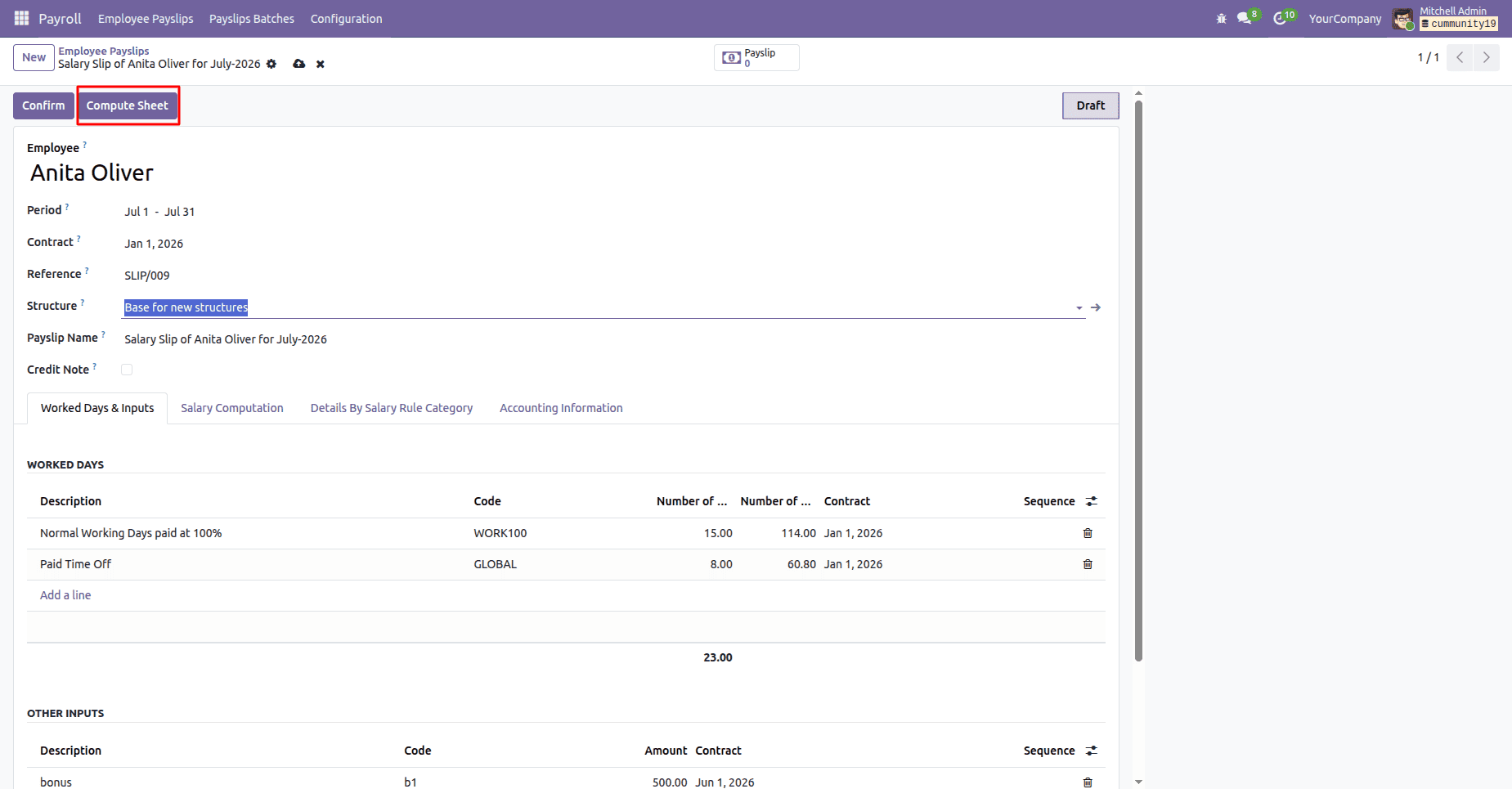 The Complete HR Payroll Solution for Odoo 19 Community Edition-cybrosys