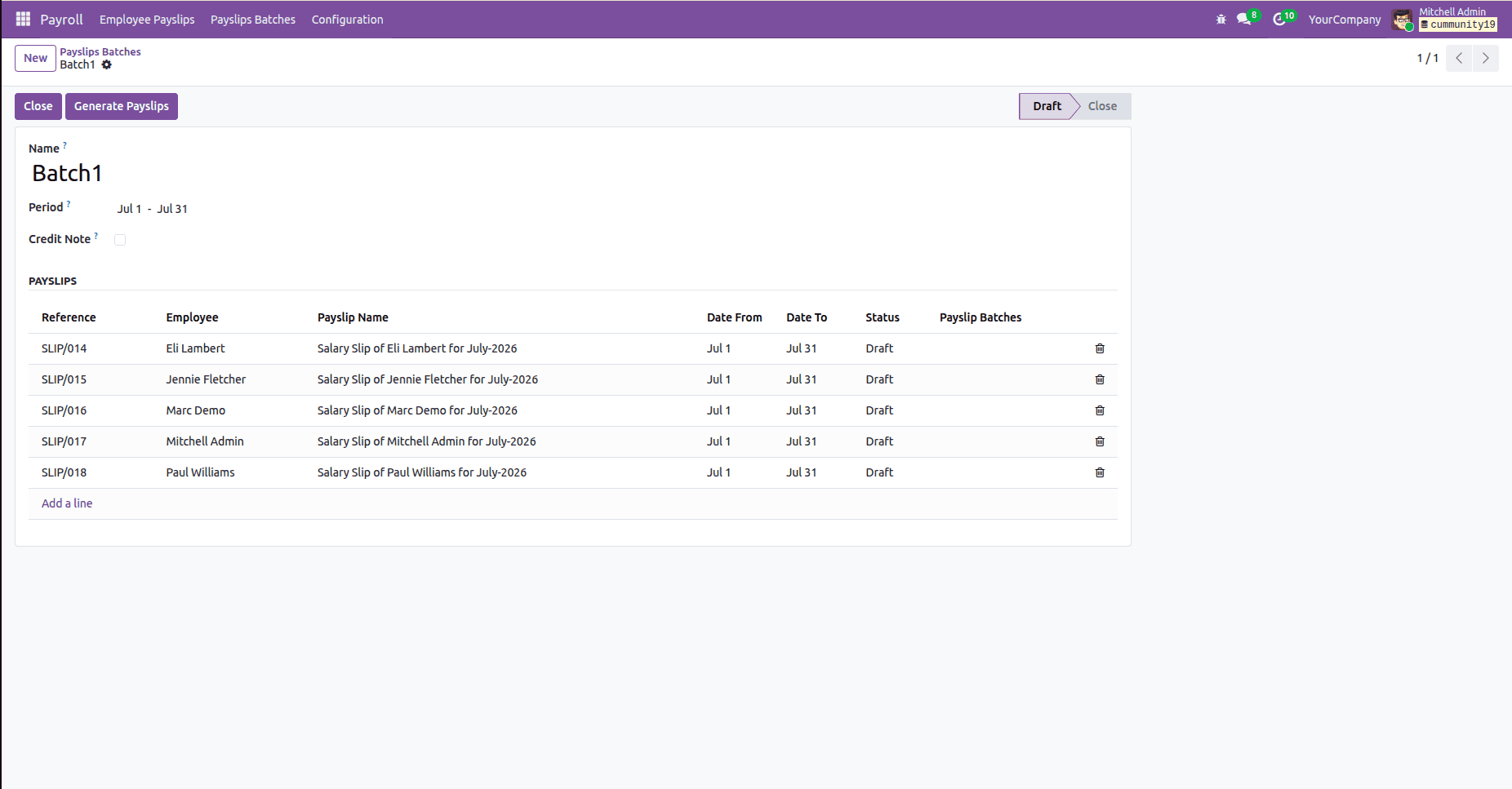 The Complete HR Payroll Solution for Odoo 19 Community Edition-cybrosys