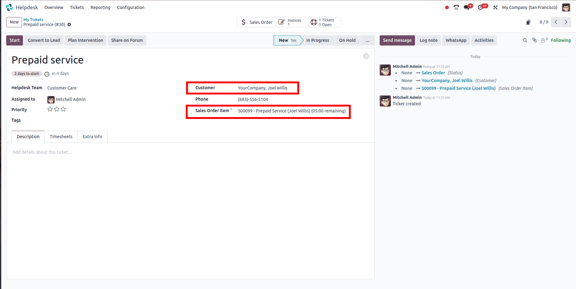 Track Time and Billing on Helpdesk Tickets in Odoo 18-cybrosys