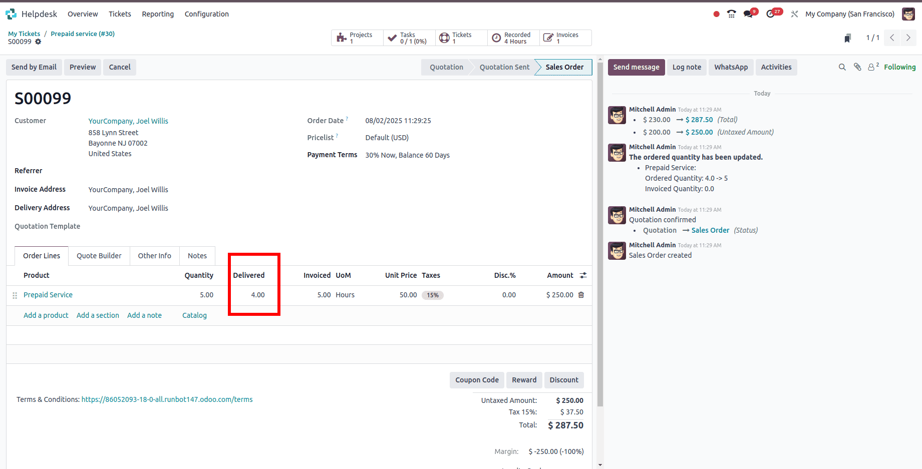 Track Time and Billing on Helpdesk Tickets in Odoo 18-cybrosys