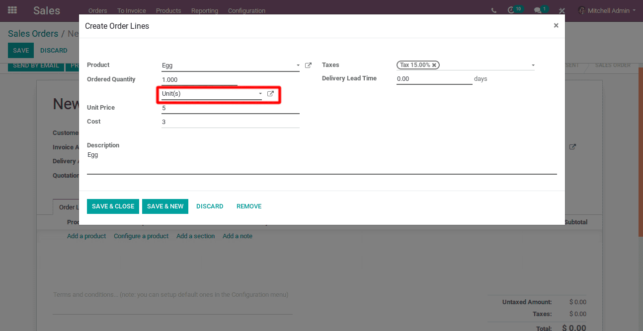 unit of measures in odoo v12