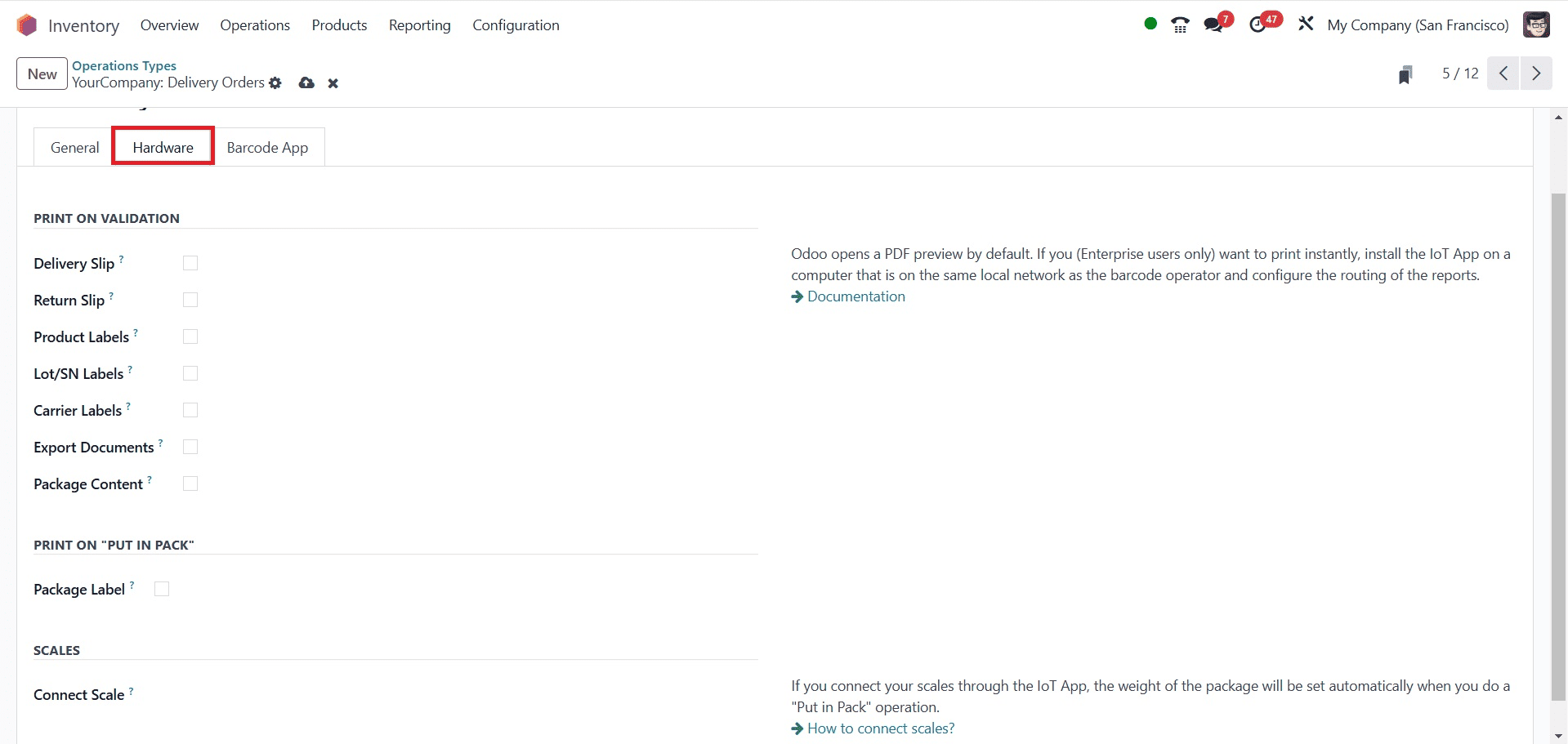 What Are the Different Operation Types in Odoo 18 Inventory-cybrosys