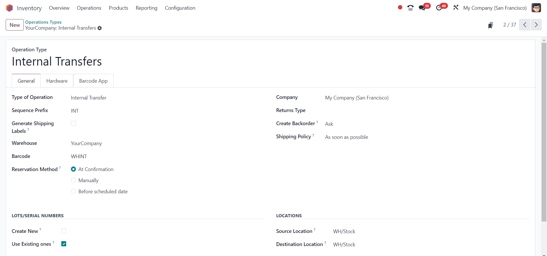What Are the Different Operation Types in Odoo 18 Inventory-cybrosys
