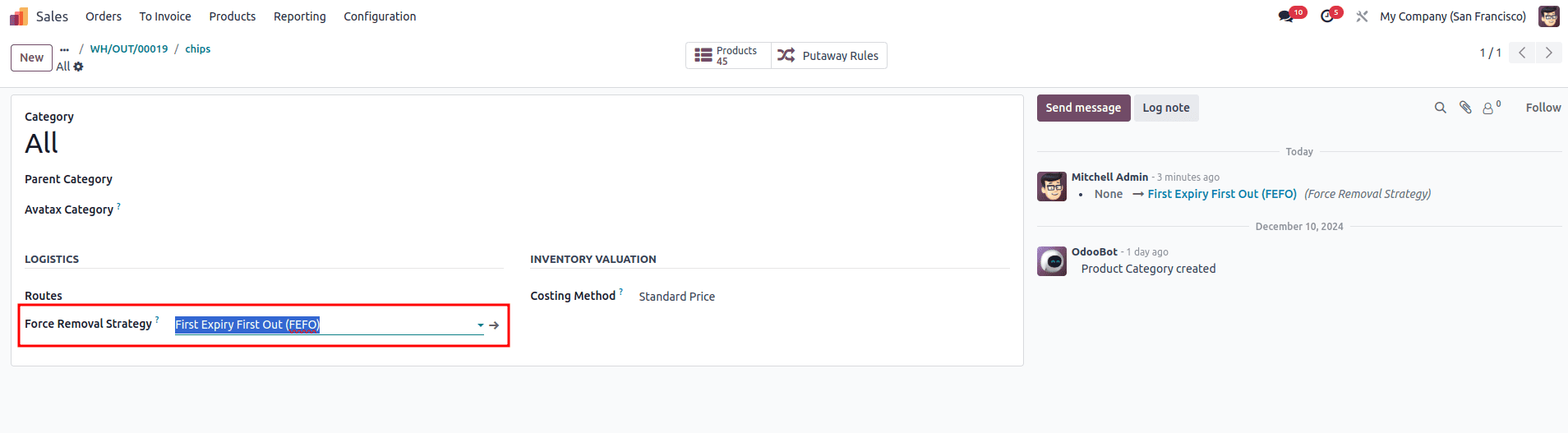 What are the Different Types of Removal Strategies in Odoo 18-cybrosys