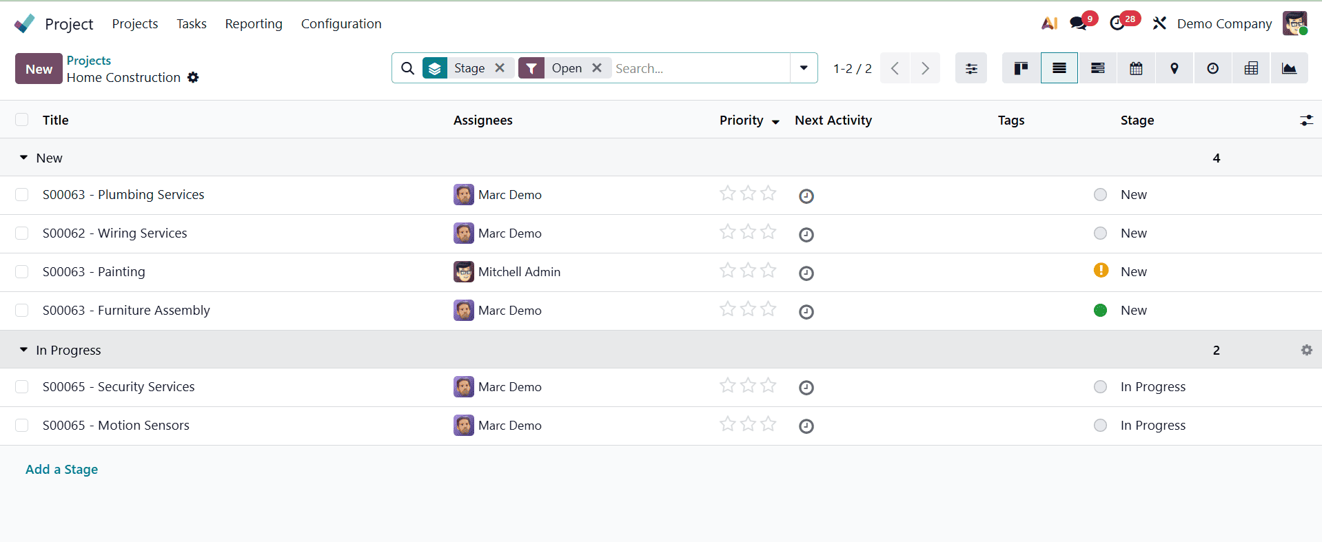 What Are the Different Views of the Odoo 19 Project-cybrosys