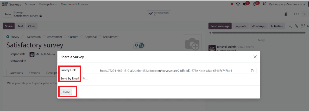 What are the Features of Odoo 18 Survey Module-cybrosys