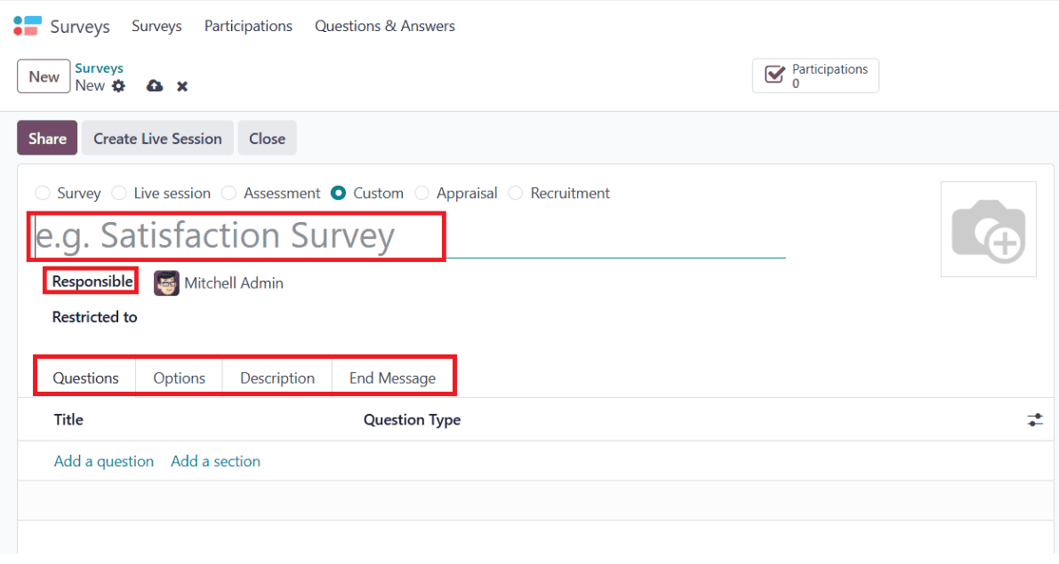 What are the Features of Odoo 18 Survey Module-cybrosys