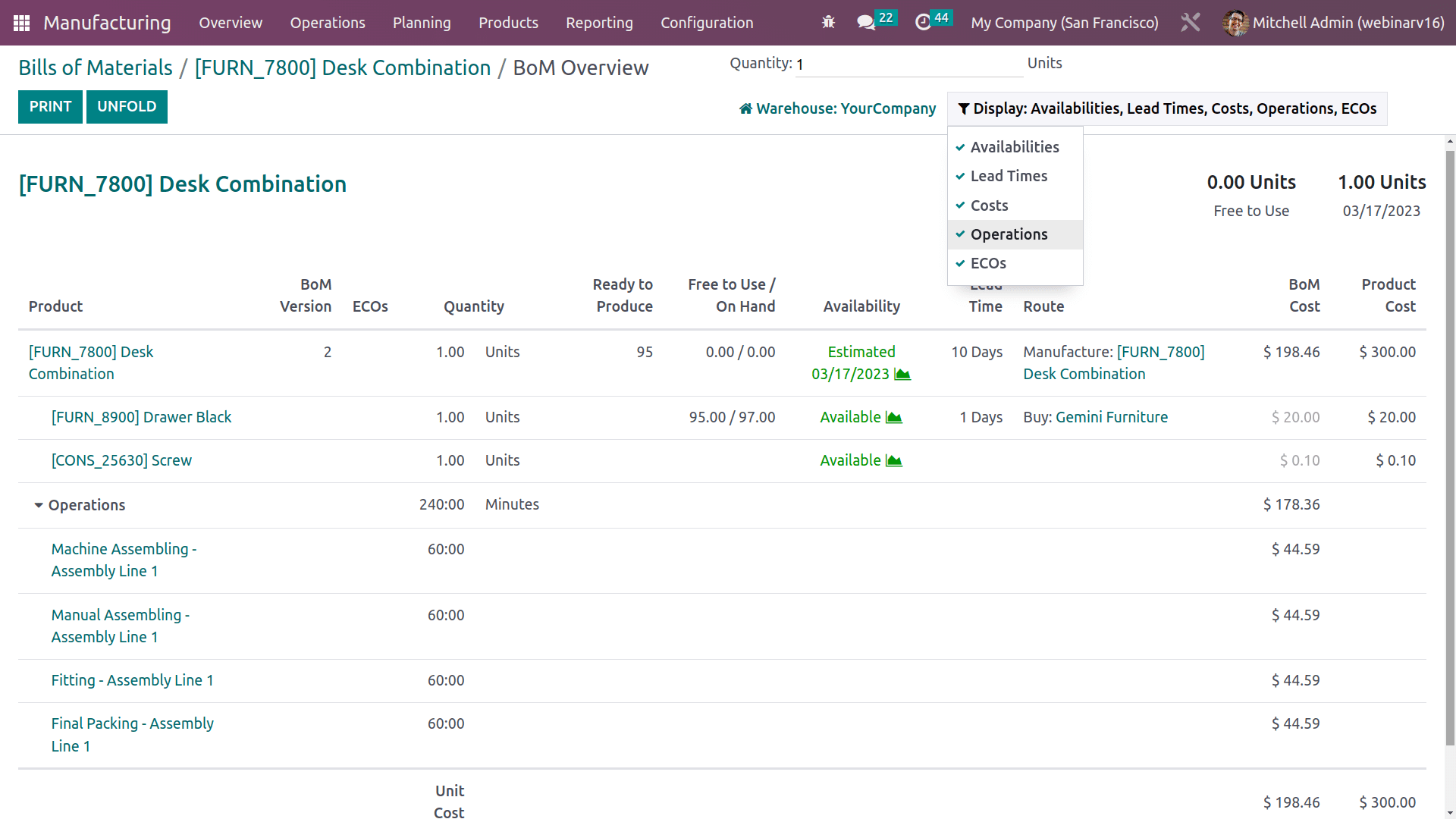 What are the New Features in Odoo 16 Manufacturing-cybrosys