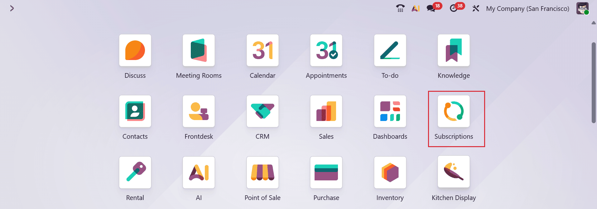 What are the Reporting Features in Odoo 19 Subscription-cybrosys