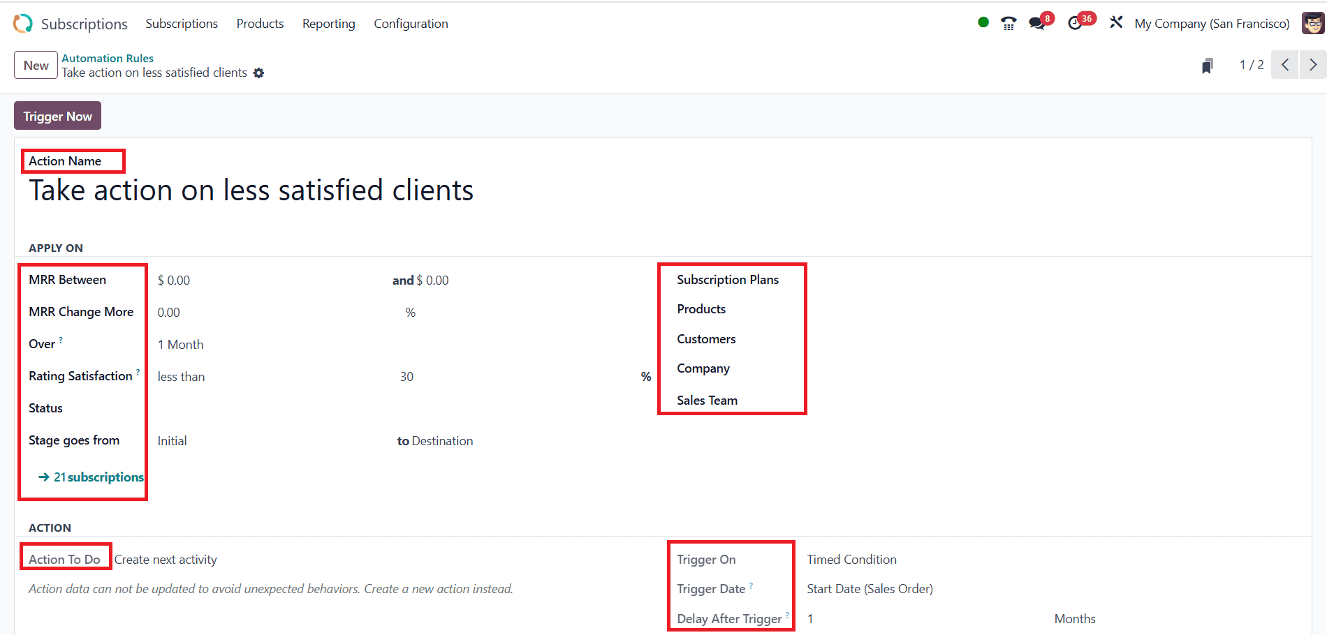 What are the Subscription Alerts in Odoo 18-cybrosys