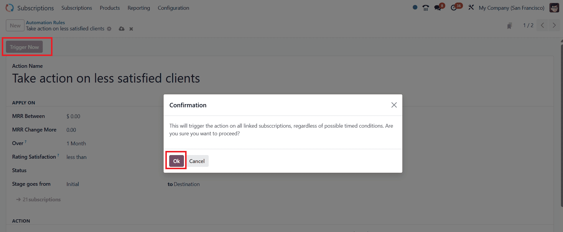 What are the Subscription Alerts in Odoo 18-cybrosys