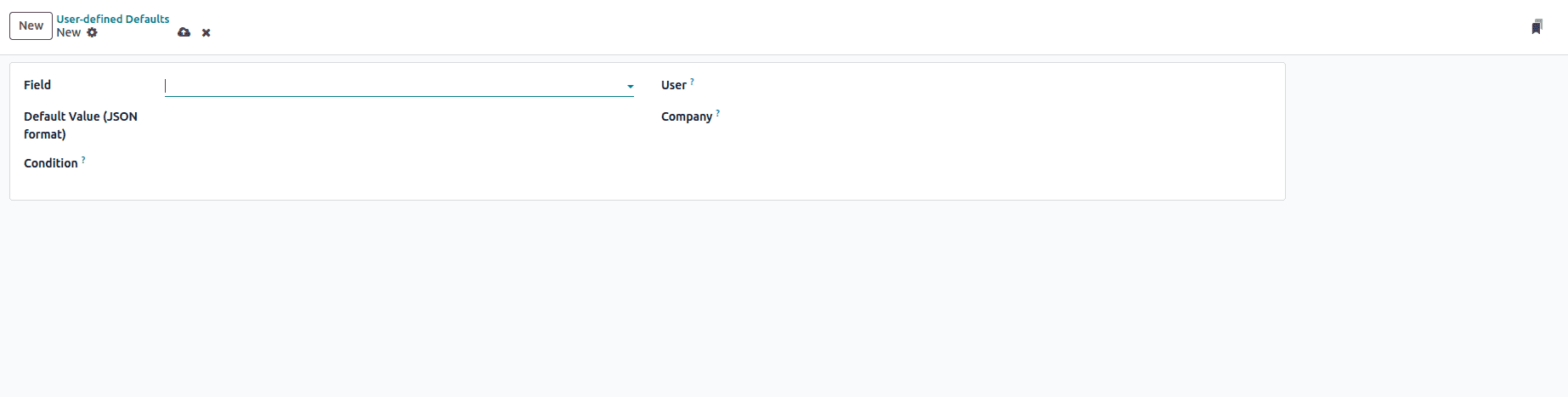 What are User-Defined Defaults in Odoo 18-cybrosys