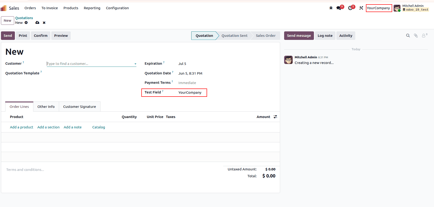 What are User-defined Defaults in Odoo 19-cybrosys