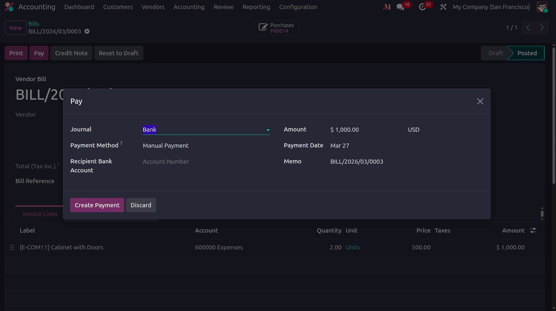 What are Vendor Refund Workflows in Odoo 19 Accounting-cybrosys