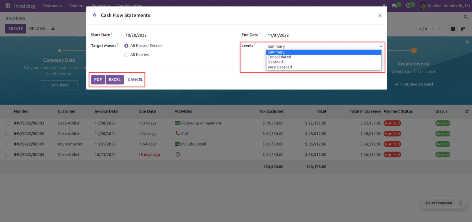 What is Advanced Cash Flow Statements in Odoo 16-cybrosys