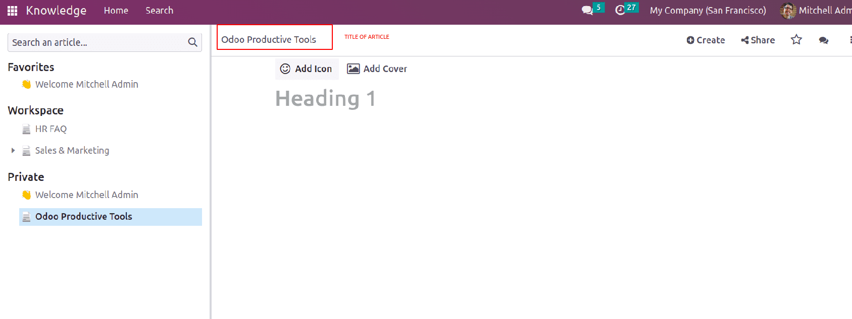 What Is Knowledge Module In Odoo 16-cybrosys