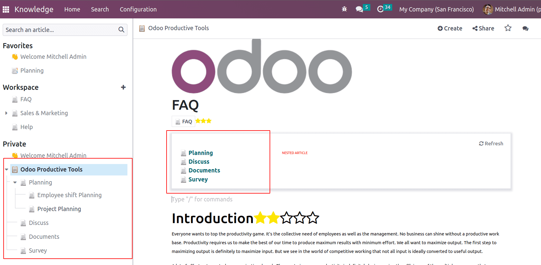 What Is Knowledge Module In Odoo 16-cybrosys