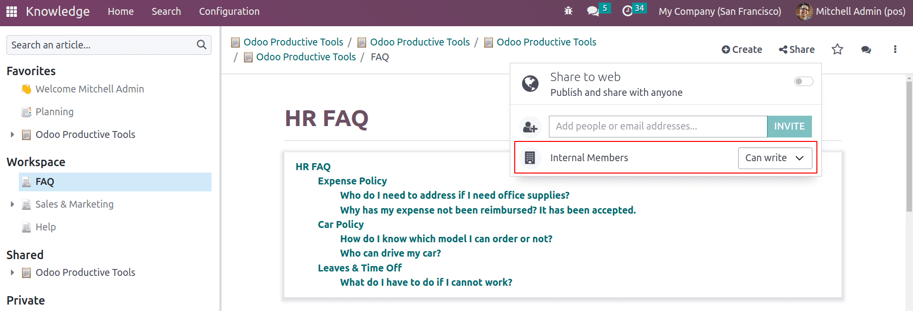 What Is Knowledge Module In Odoo 16-cybrosys