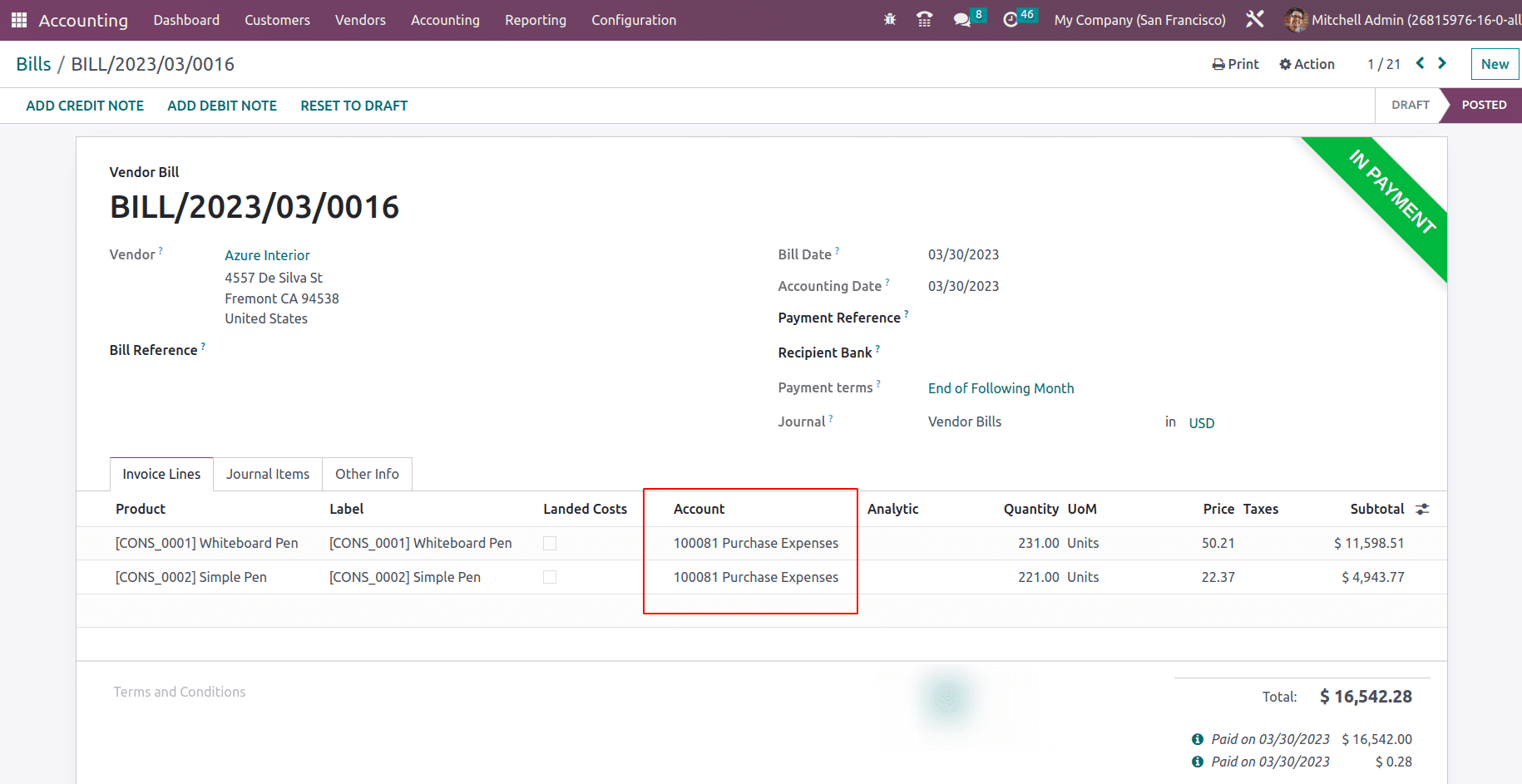 What is Profit And Loss Report in Odoo 16-cybrosys