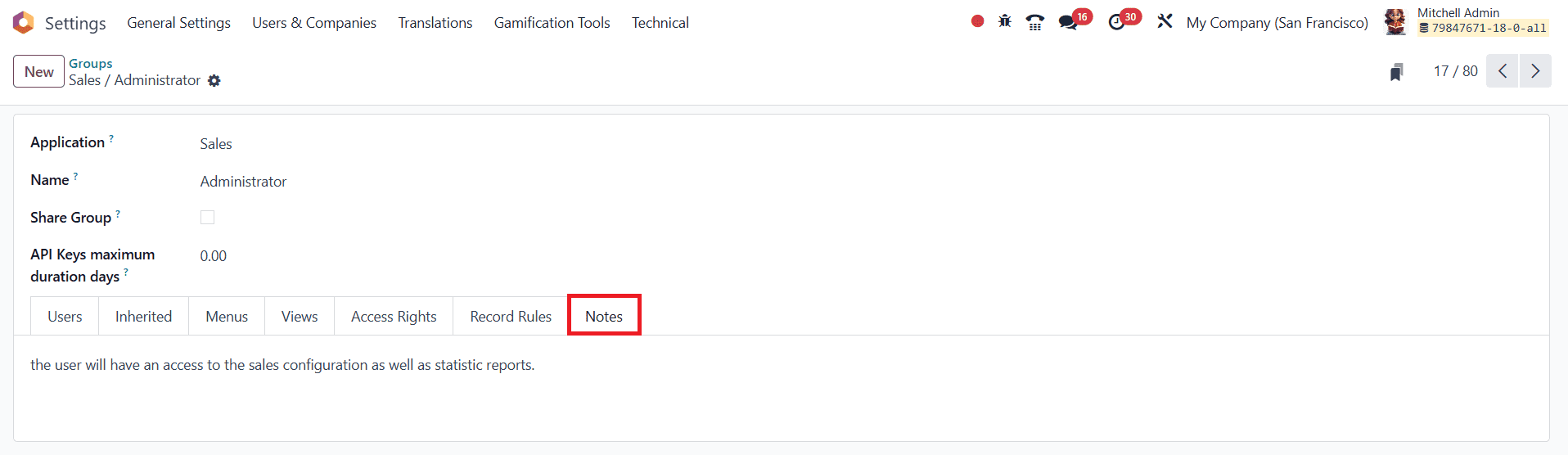 What is the Impact of Access Rights on Sales Management in Odoo 18-cybrosys