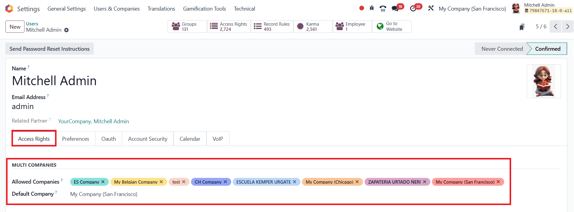 What is the Impact of Access Rights on Sales Management in Odoo 18-cybrosys