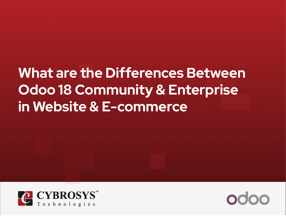  What are the Differences Between Odoo 18 Community & Enterprise in Website & E-commerce