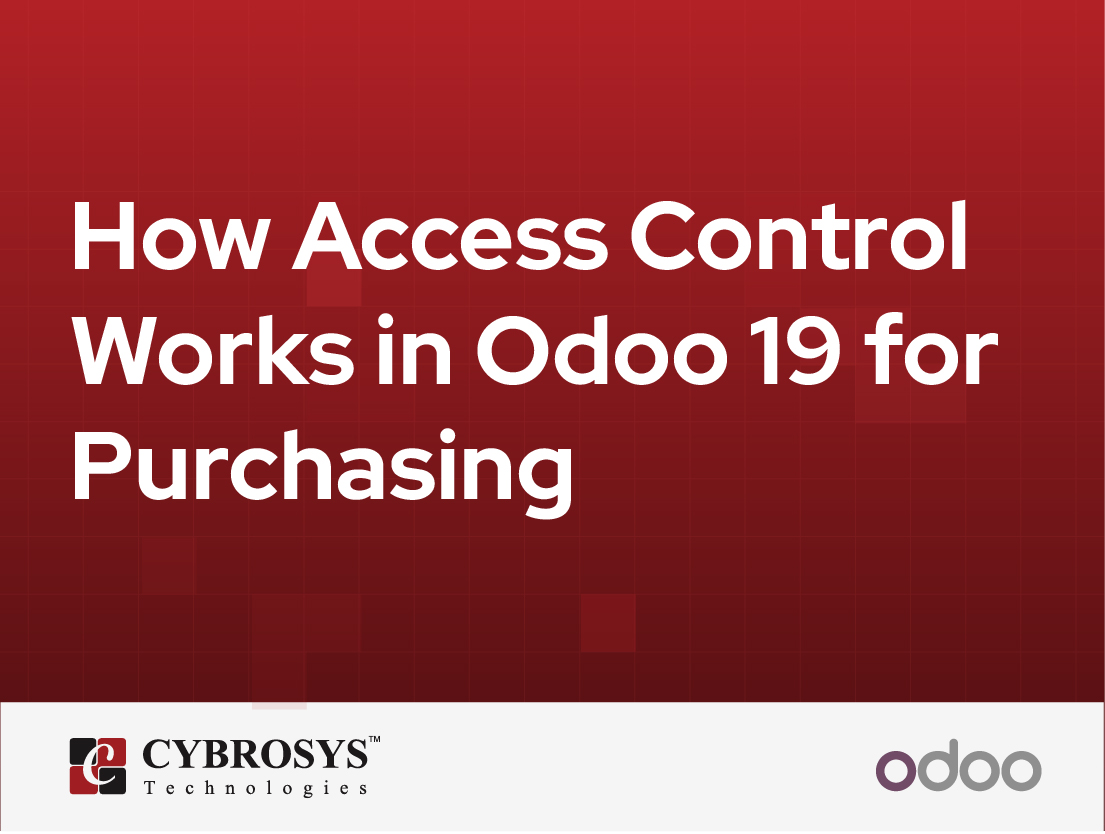  How Access Control Works in Odoo 19 for Purchasing