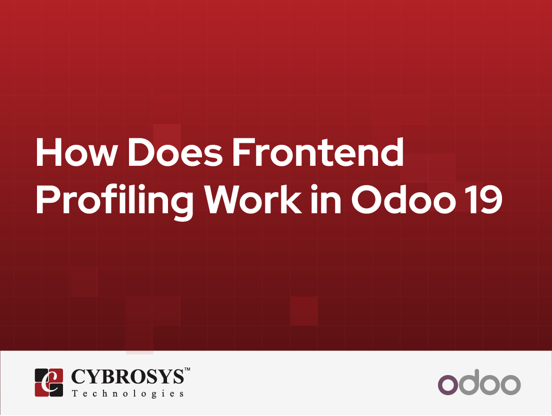  How Does Frontend Profiling Work in Odoo 19