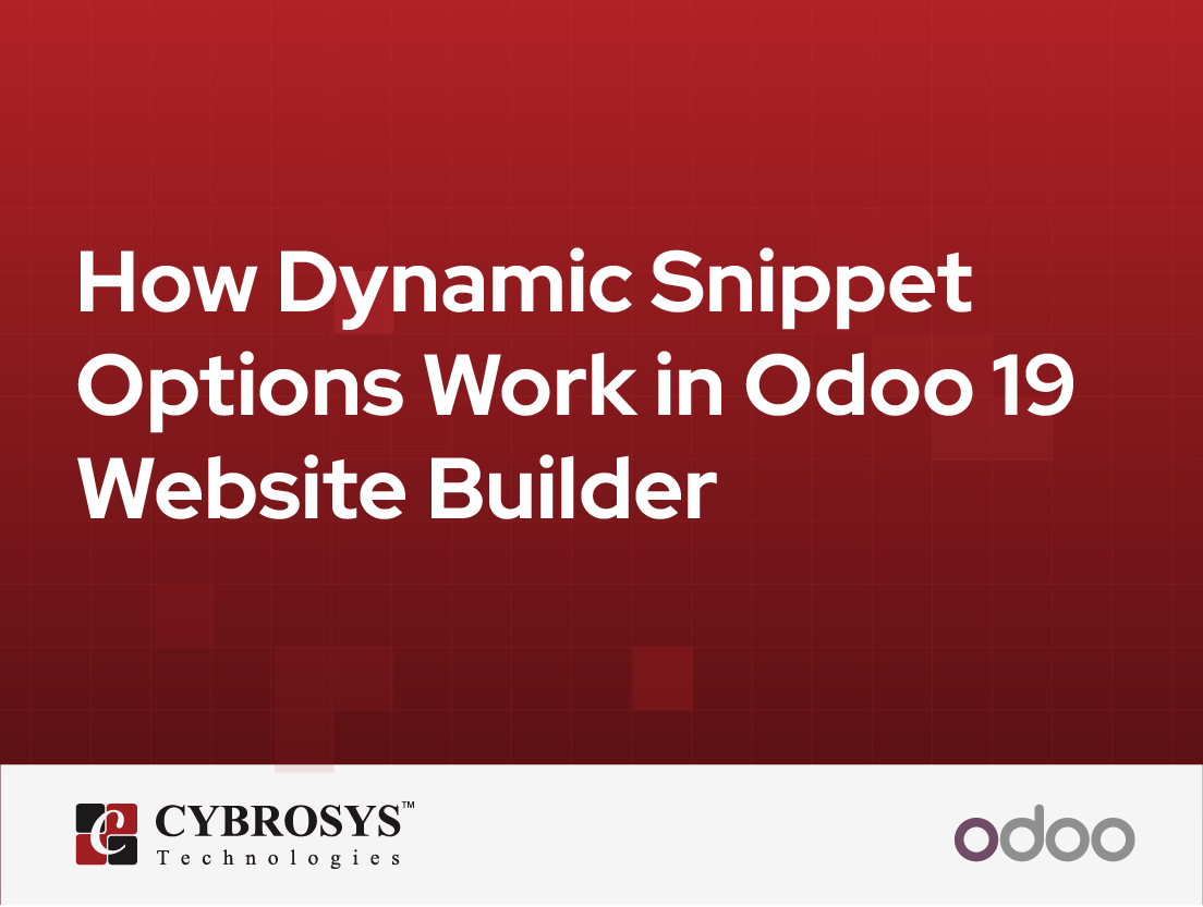 How Dynamic Snippet Options Work in Odoo 19 Website Builder