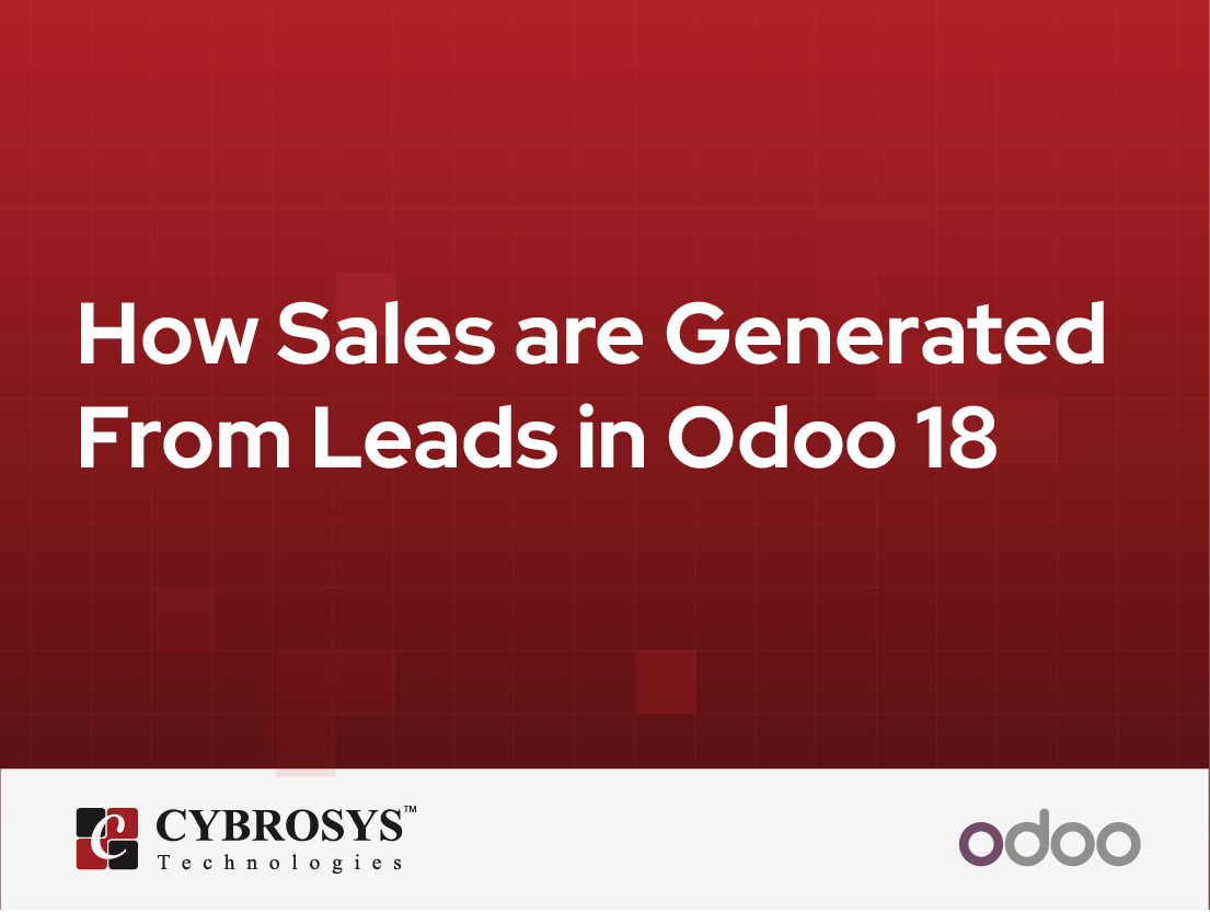  How Sales are Generated From Leads in Odoo 18