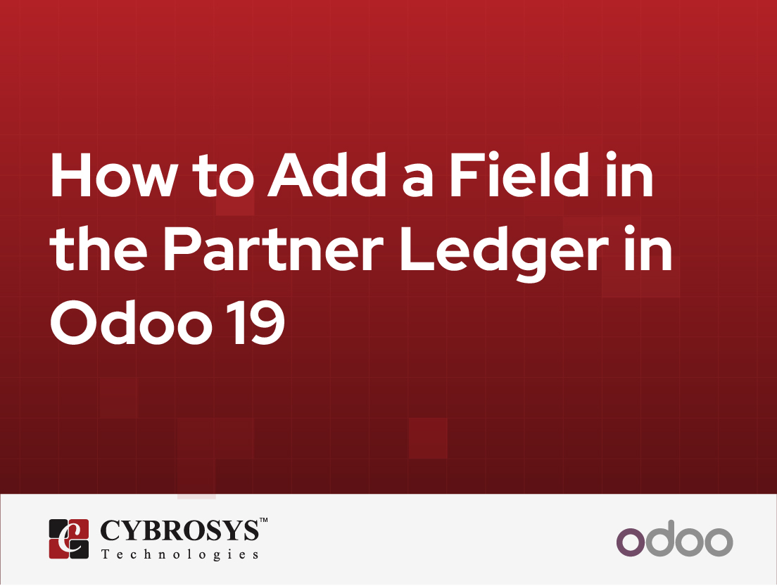  How to Add a Field in the Partner Ledger in Odoo 19