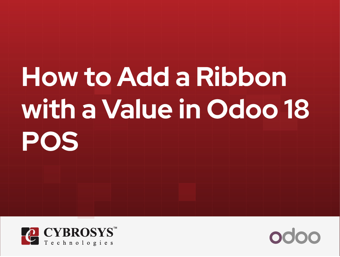  How to Add a Ribbon with a Value in Odoo 18 POS