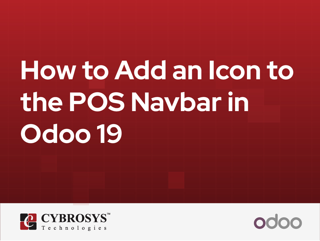  How to Add an Icon to the POS Navbar in Odoo 19