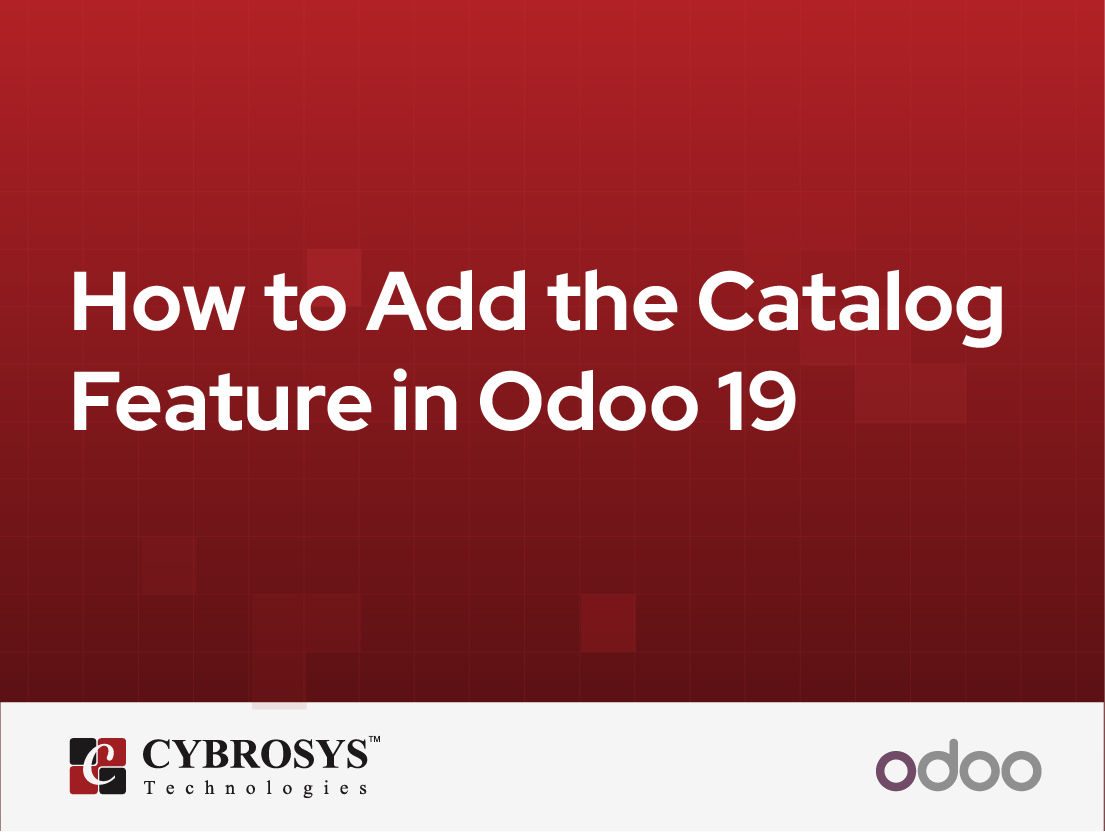  How to Add the Catalog Feature in Odoo 19