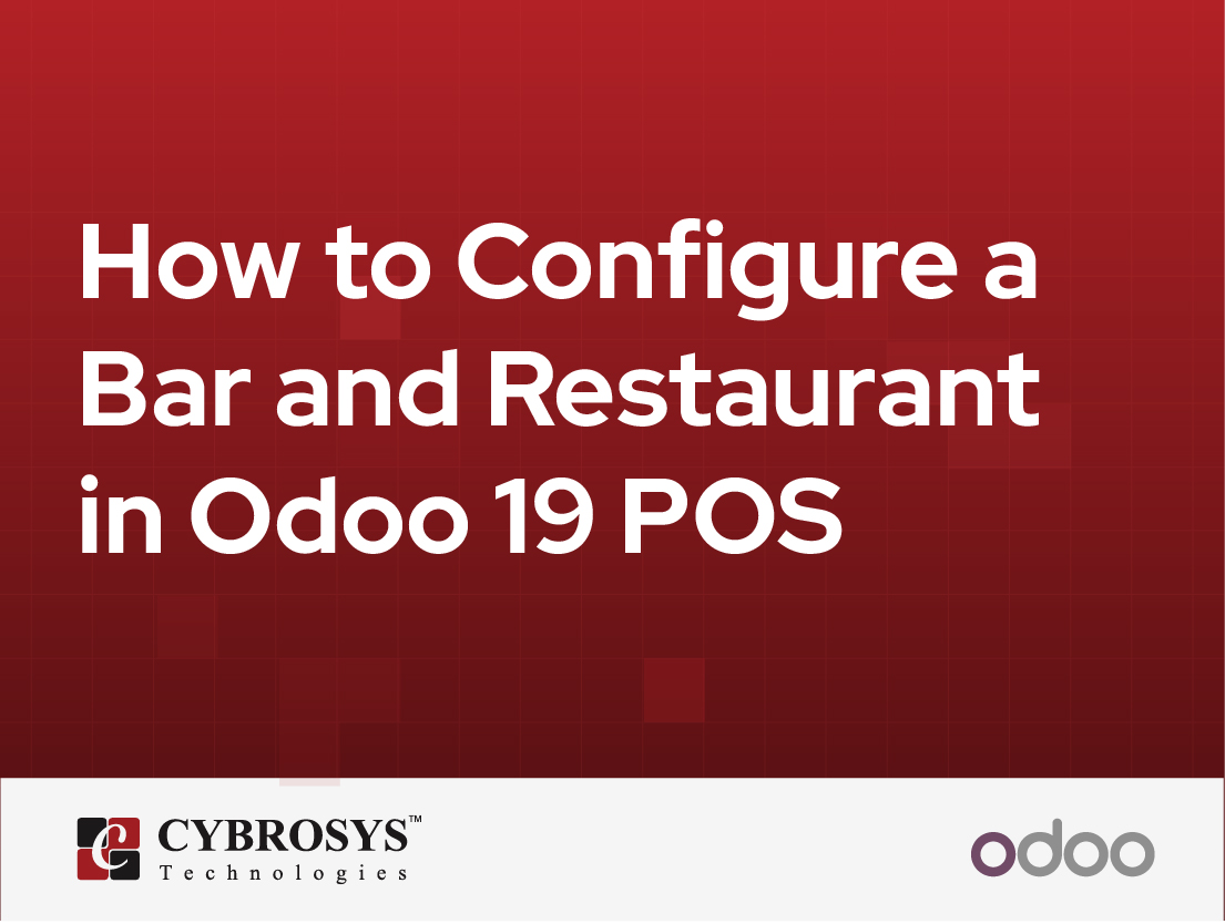  How to Configure a Bar and Restaurant in Odoo 19 POS