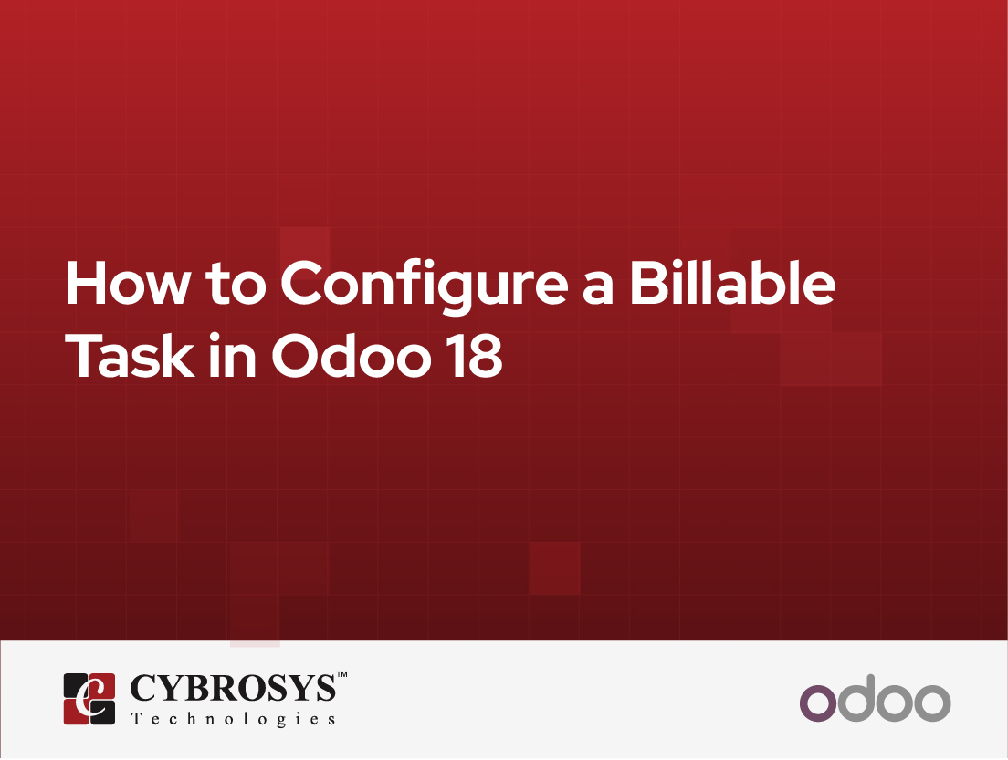  How to Configure a Billable Task in Odoo 18