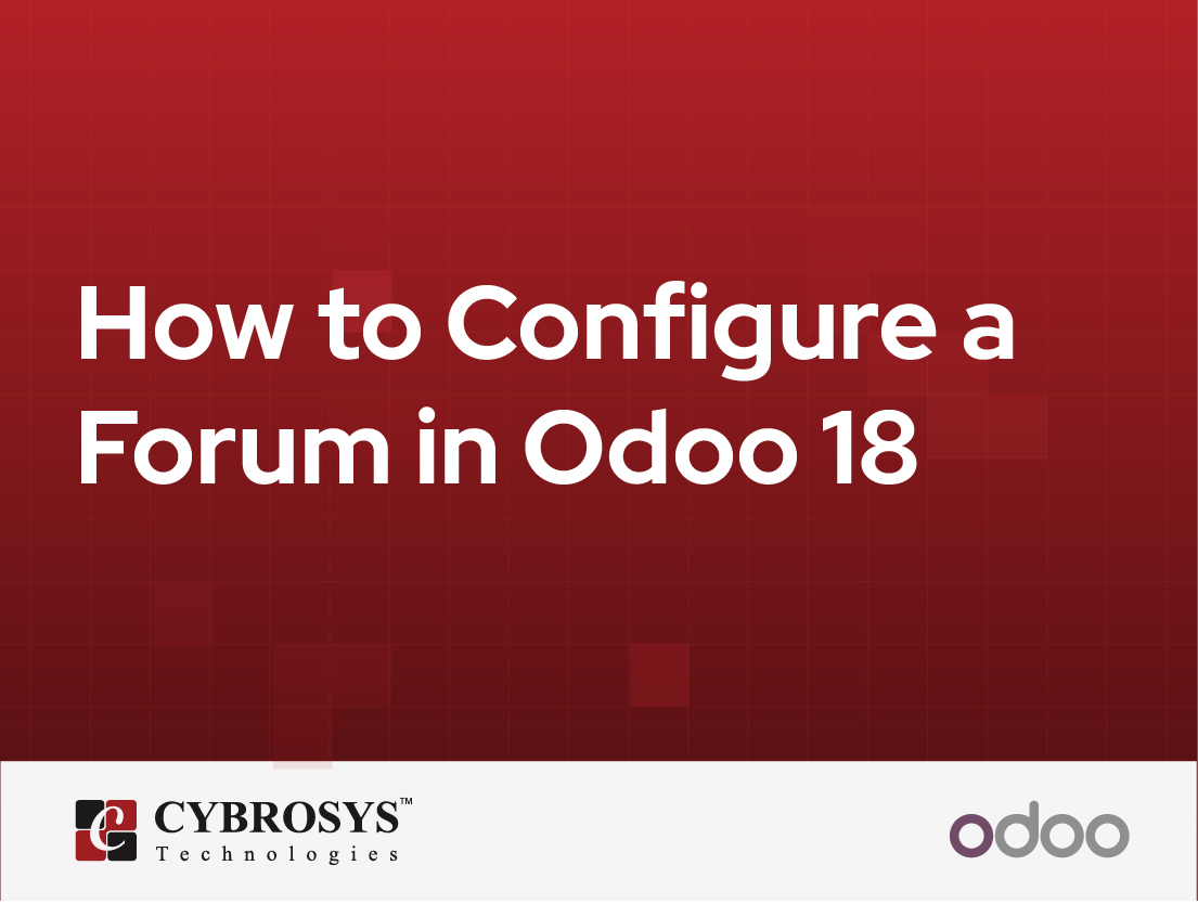  How to Configure a Forum in Odoo 18