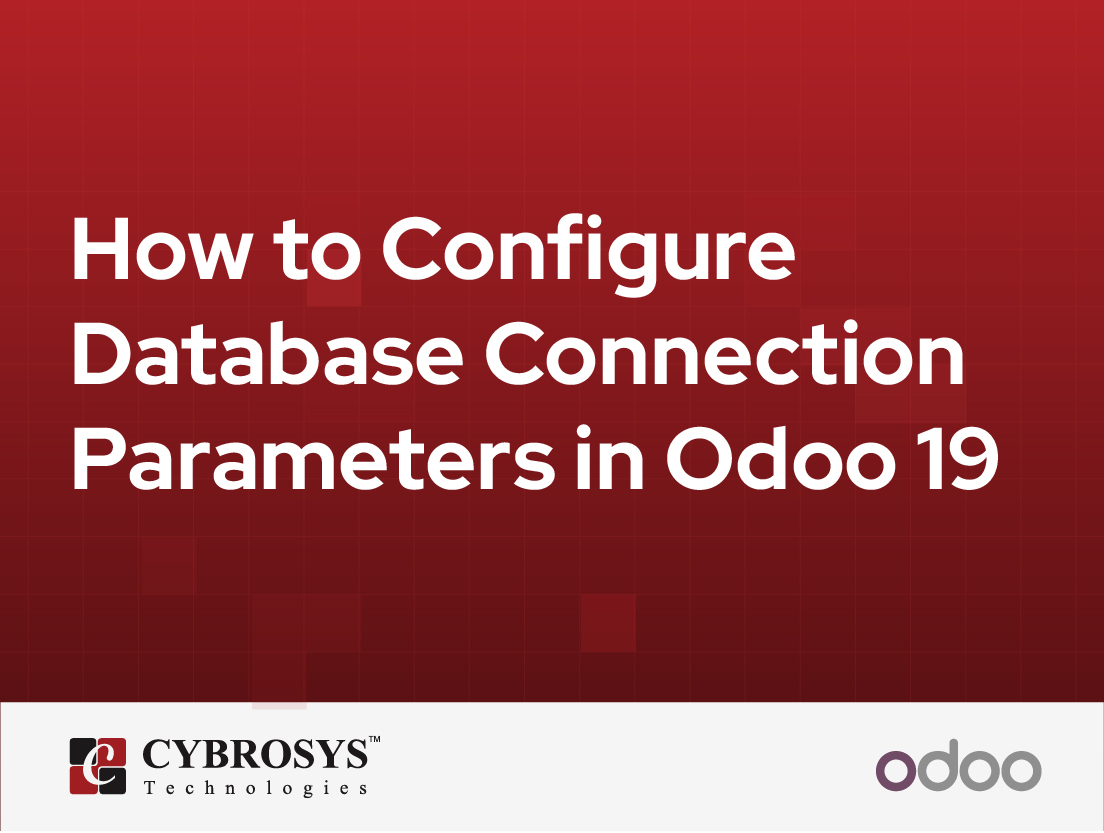  How to Configure Database Connection Parameters in Odoo 19